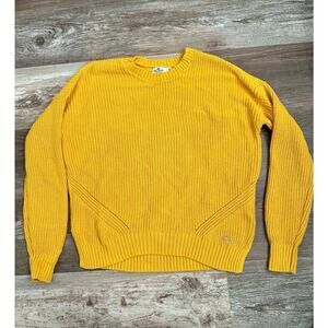 Hollister Co Vintage yellow knit crewneck sweater in women’s Sz XS